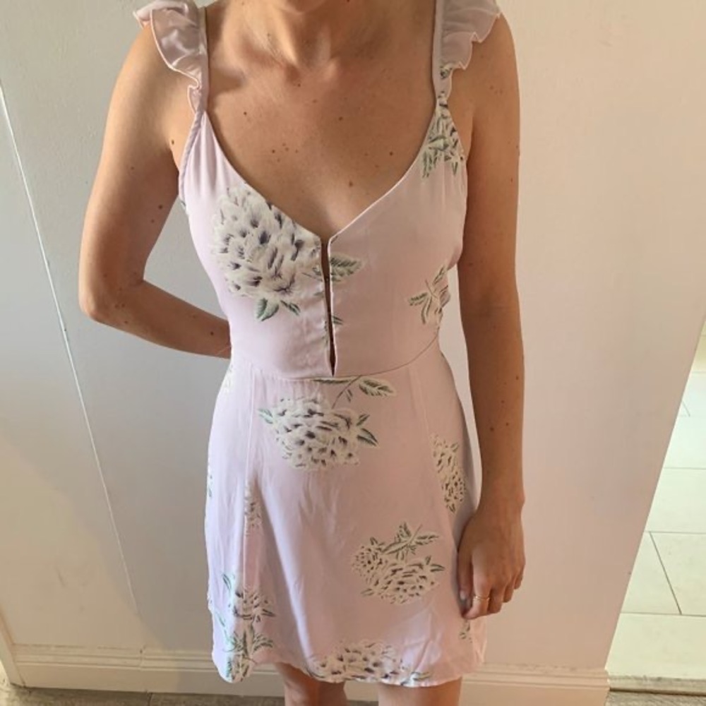 Show Me Your Mumu purple floral mini dress XS